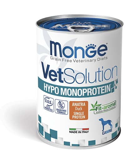 Monge VetSolution Anatra 400g - Alimento per Cani Monge VetSolution Anatra 400g - Alimento per Cani